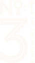 A white No.3 Gin Logo